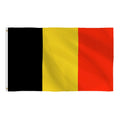 Belgium National Flag Pennant 90*150cm Polyester Waterproof Sunproof Customizable Conference Use Black Yellow Red