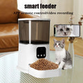 Professional Smart Pet Feeder with Wifi Camera New 6L Automatic Pet Feeder for Cats Dogs Plastic Bowls Charge Power Source