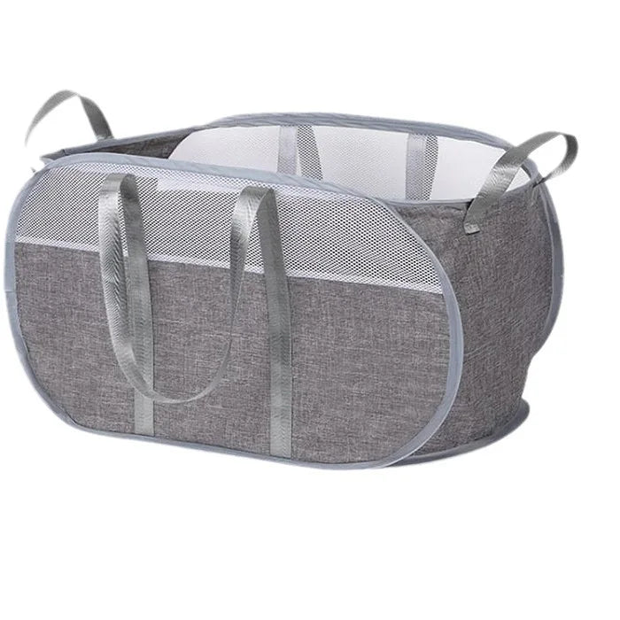Foldable Thickened Oxford Cloth Hand-Held Laundry Basket Collapsible Household Dirty Laundry Storage Basket