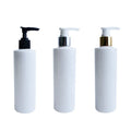 Luxury 250ml 8oz White Shampoo Cream Lotion Plastic Bottles Refillable Pump for Skincare Luxury Cosmetic Packaging Face Cream