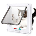 Pet Supplies Inner Flap Dog Cat Screen Door with Square Mesh Design for Living Room Pet Care