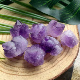 Natural Rough Purple Amethyst Tooth Stone Small Quartz Crystal Cluster Amethyst Flower for Home Fengshui Decoration