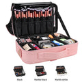 For Relavel Professional for Pink Makeup Case 3 Layers Portable Travel Beauty Cosmetics Hot Sale Zipper Closure Fashion Style