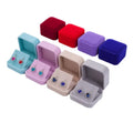 Wholesale Custom Velvet Jewellery Packaging Square Jewelry Necklace Bangle Bracelet Ring Sets-for Storage Display