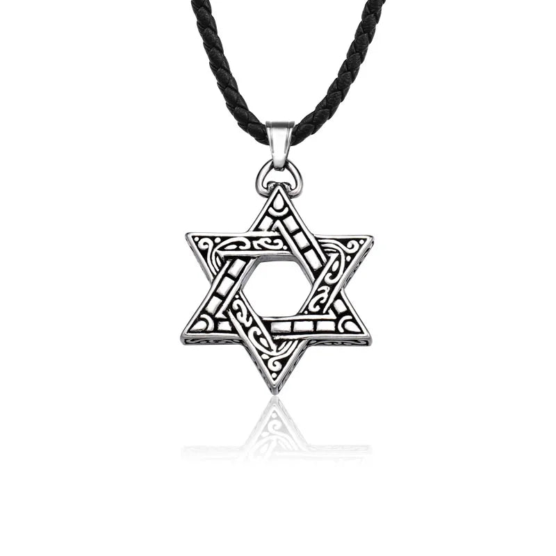 SS8-031P Steel Soldier David of Star Pendant Hexagon Pendant Stainless Steel Jewelry Fashion Jewelry