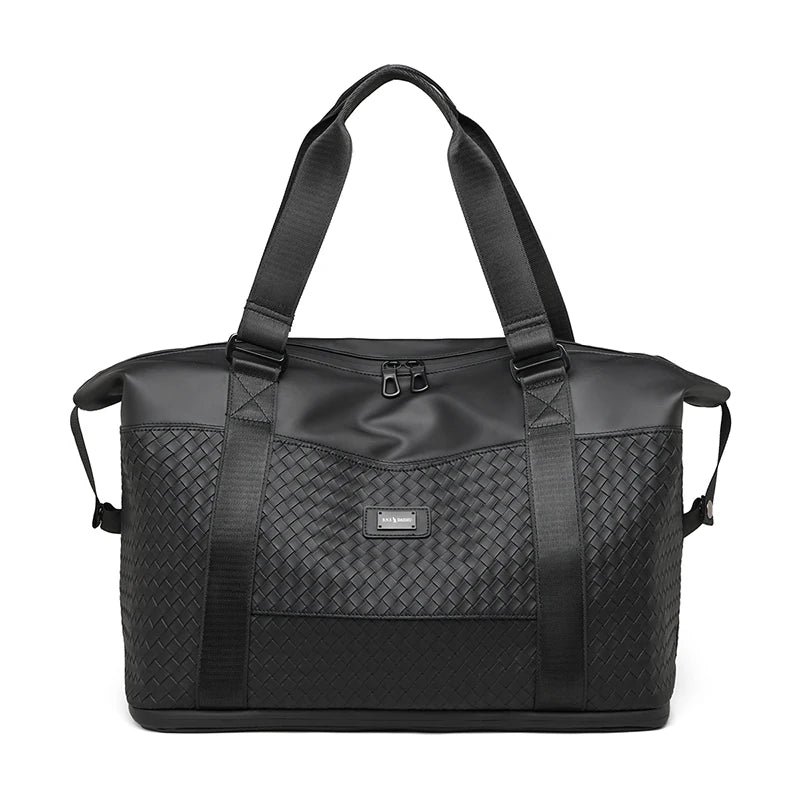 New Designer Waterproof Leather Foldable Duffel Gym Tote Bag Expandable Business Travel Organizer Luggage Dry and Wet Bags