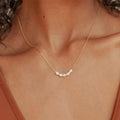Dainty Natural Fresh Water Pearl Jewelry 925 Sterling Silver Minimalist Baroque Pearl Necklace for Women