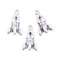 Charms Missile Rocket Spaceship 23x14mm Tibetan Silver Color Pendants Antique Jewelry Making DIY Handmade Craft