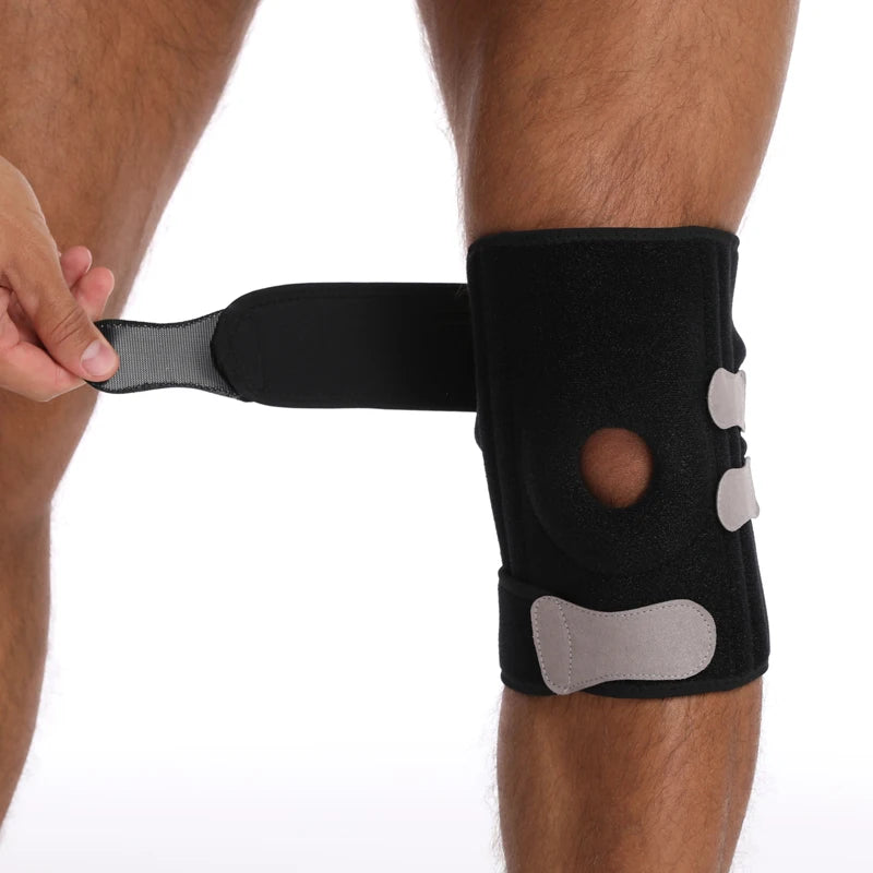 2026 New Arrivals Open Patella Adjustable Compression Straps Multi-Color Optional Neoprene Knee Supports Brace for Gym Workout