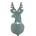 Wholesale Custom Classic Painted Green Round Shape Gift Wall Hanging Christmas Home Party Oak Decorations