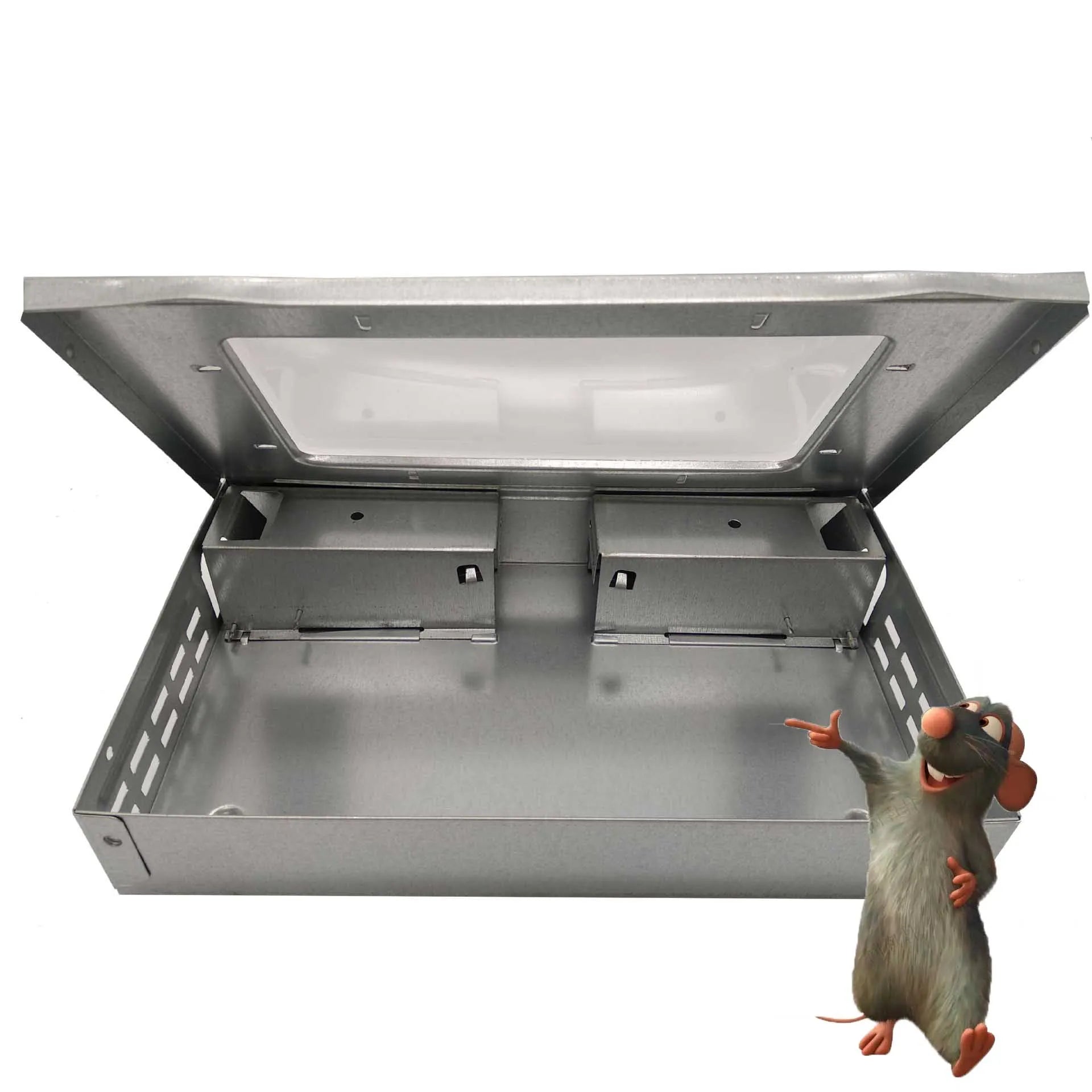 Solid Multi-Catch Clear Window Humane Live Catch Mouse Trap Snap Traps