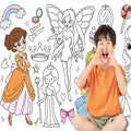 Toddlers & Children Boys & Girls Doodle Scrolls DIY Painting Sticker Coloring Sheets Painting Scrolls Educational Toys