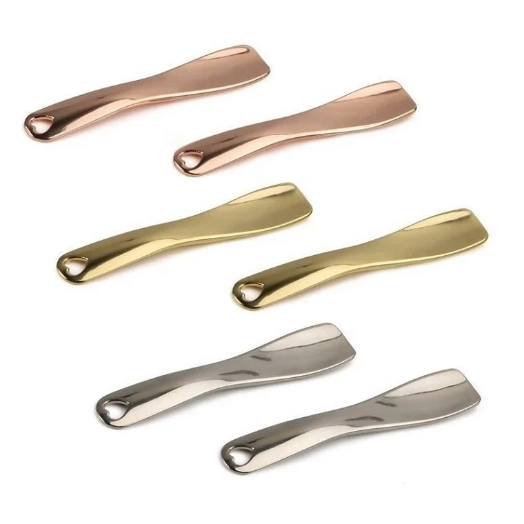 Luxury Gold Mini Makeup Scoop 5cm Eye Cream Stick Cosmetic Spatula Face Spoon