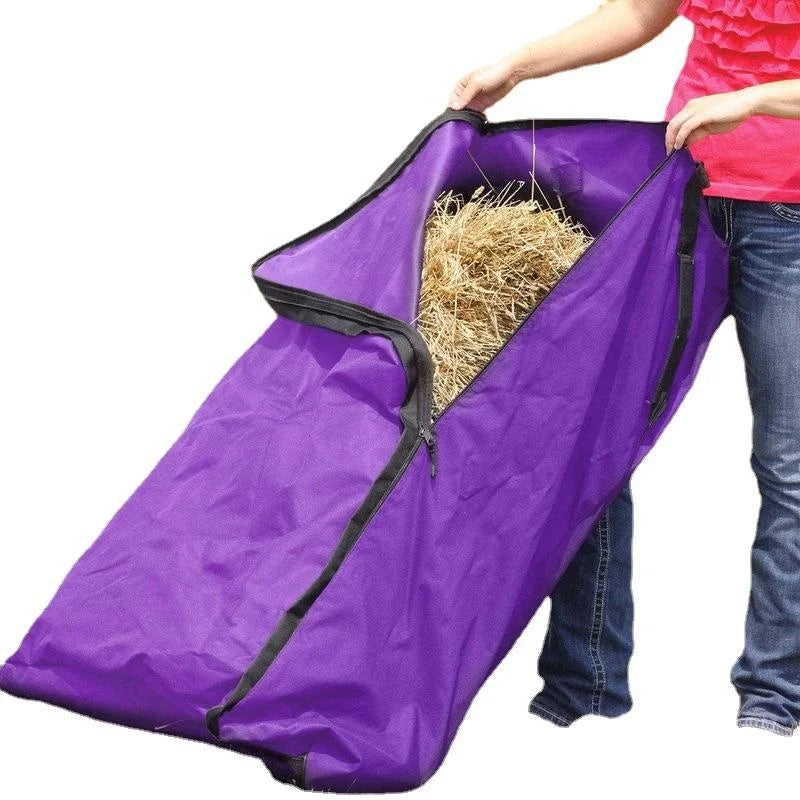 Hot Sale Heavy Duty Durable Extra Large Capacity Bale Bags Horse Feed Hay Tote Bag Wear-resisting Equestrian Hay Bag