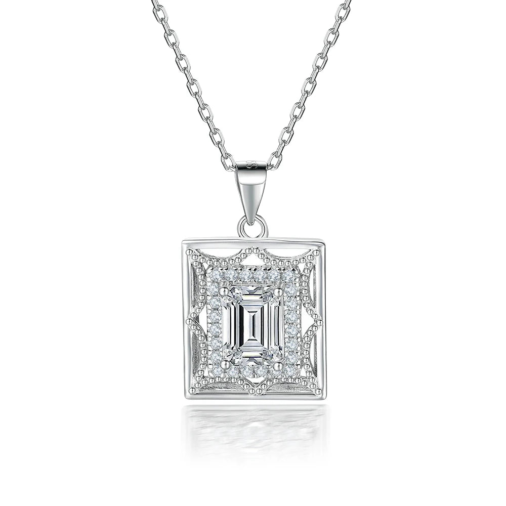 Silver 925 Jewelry Wholesale Zirconia Necklace for Women CZ Pendant Factory Supplier Direct
