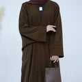 Loriya Autumn Winter Open Abaya Women Abaya Femmes Robe Musulmane Modest Dresses Abaya Kimono Islamic Clothing