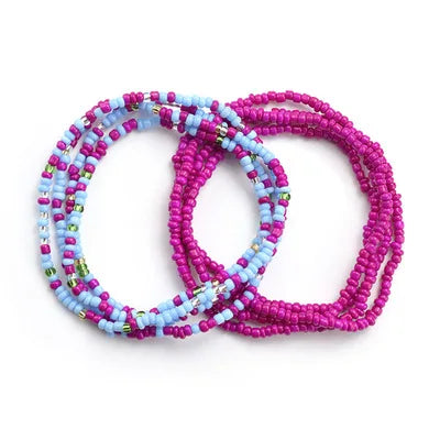 Elastic Waist Bead Chains Summer Body Chains Colorful Belly Beads African Bikini Jewelry Chains for Women and Girls