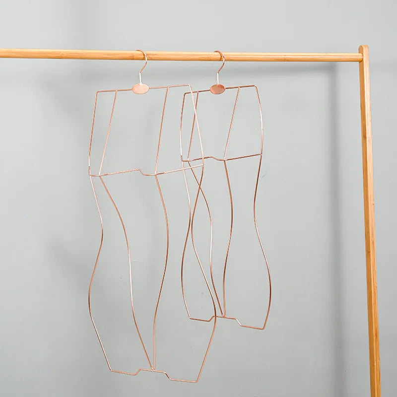 Lavinia Wholesale Metal Wire Body Hanger Bikini Underwear Bra Display Rack Swimwear Body Shape Hanger