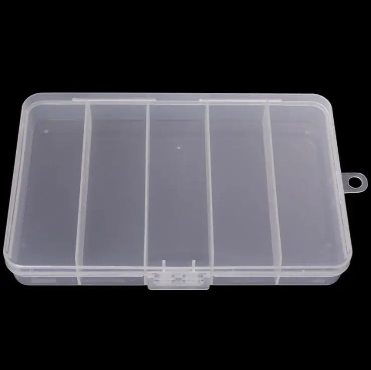 Transparent Hard Plastic Storage Box for Fishing Tackle Bait Lure for Lake Stream River Use