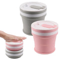 Eco-friendly Silicone Foldable Cup Collapsible Food Grade Silicone Cups Travel Silicon Folding Coffee Mug Cup 350ML with Package