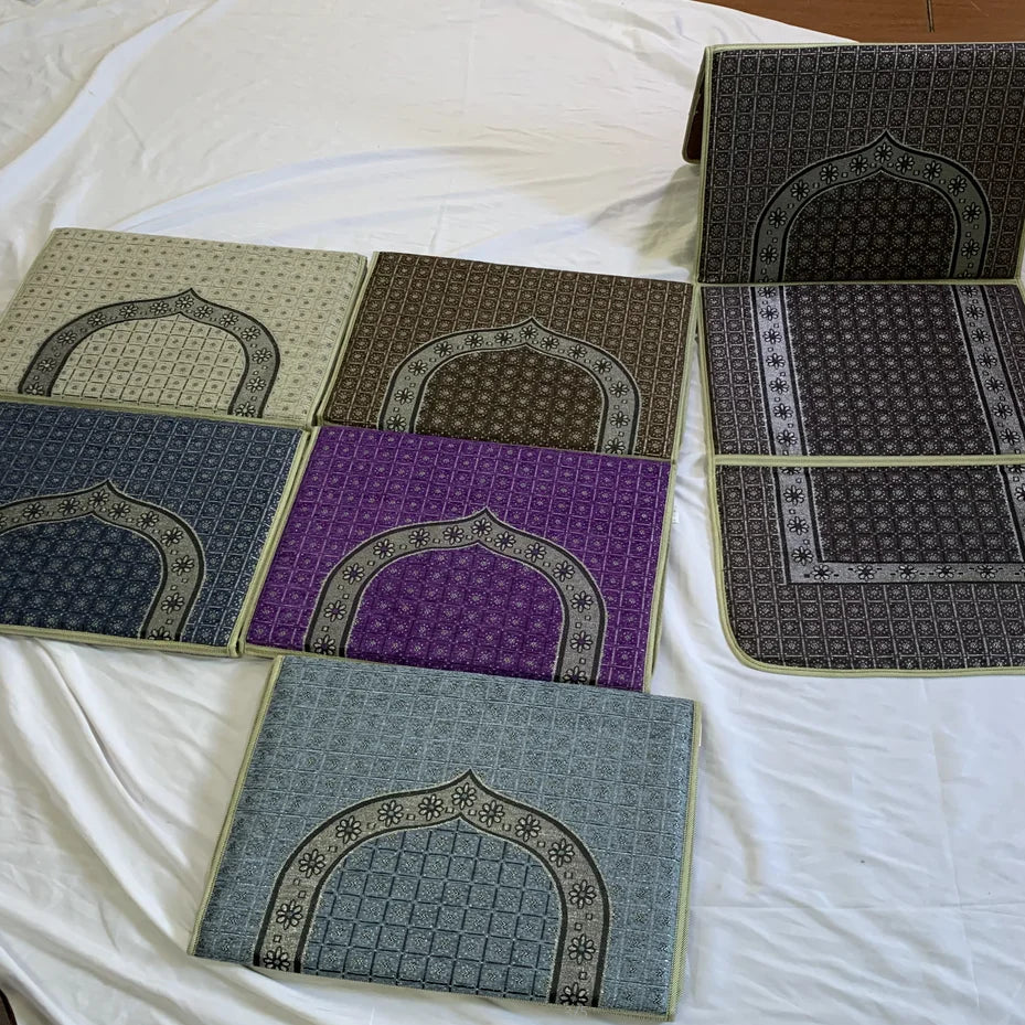 Hot Sale Chenile Printing  New Design Muslim Prayer Mats Prayer Rug