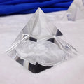 Hot Sale Glass Egyptian Pharaoh Energy Pyramid Crystal Paperweight Souvenirs Gift