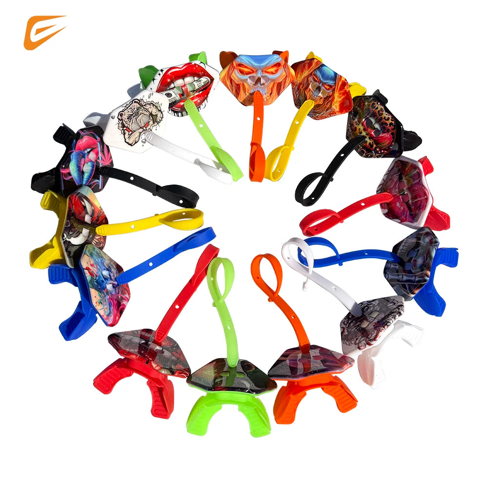 American Fantasy Football Mouth Guard Teeth Lip Protector Air Flow Mouthguard with Strap Mouthpieces