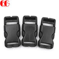 Black Plastic Buckle Clip Dual Adjustable Contoured Side Quick Release Buckles for  Craft Bracelets Pets Dog Collar Backpack