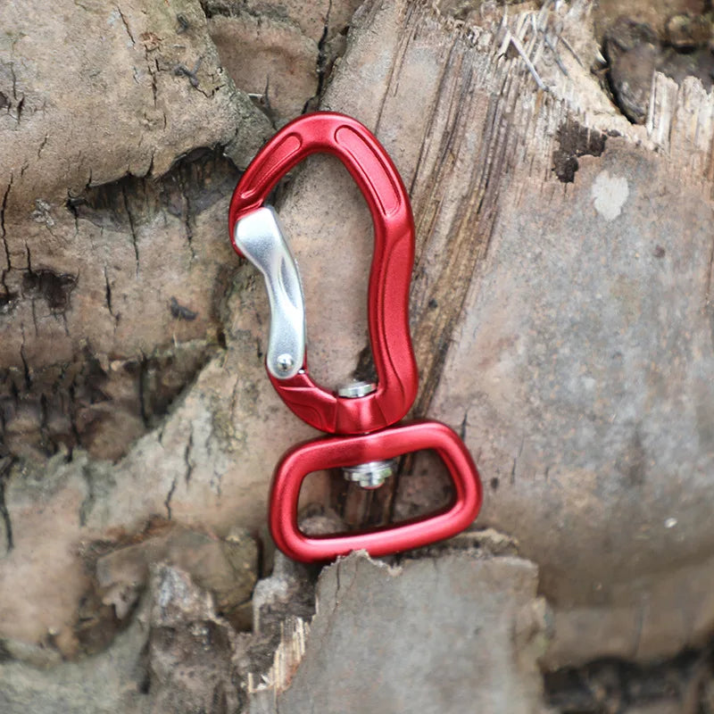 Heavy Duty 25mm Aluminium Alloy Sports Carabiner Swivel Snap Hook for Dog Leash & Climbing Use Belt Buckles