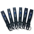 2024 Nylon Woven  Keychain Clasp Webbing Buckle Hanging Carabiner Key Holder With Hook and Loop Car Fabric Key Chain