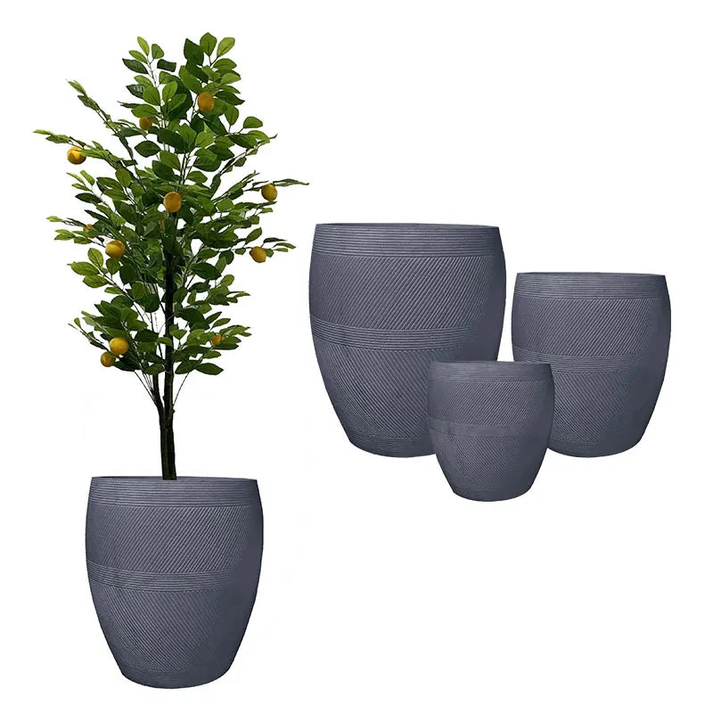 Wholesale Custom Large Cement Flower Pots Indoor Planter Pot Outdoor Garden Concrete Flowerpot