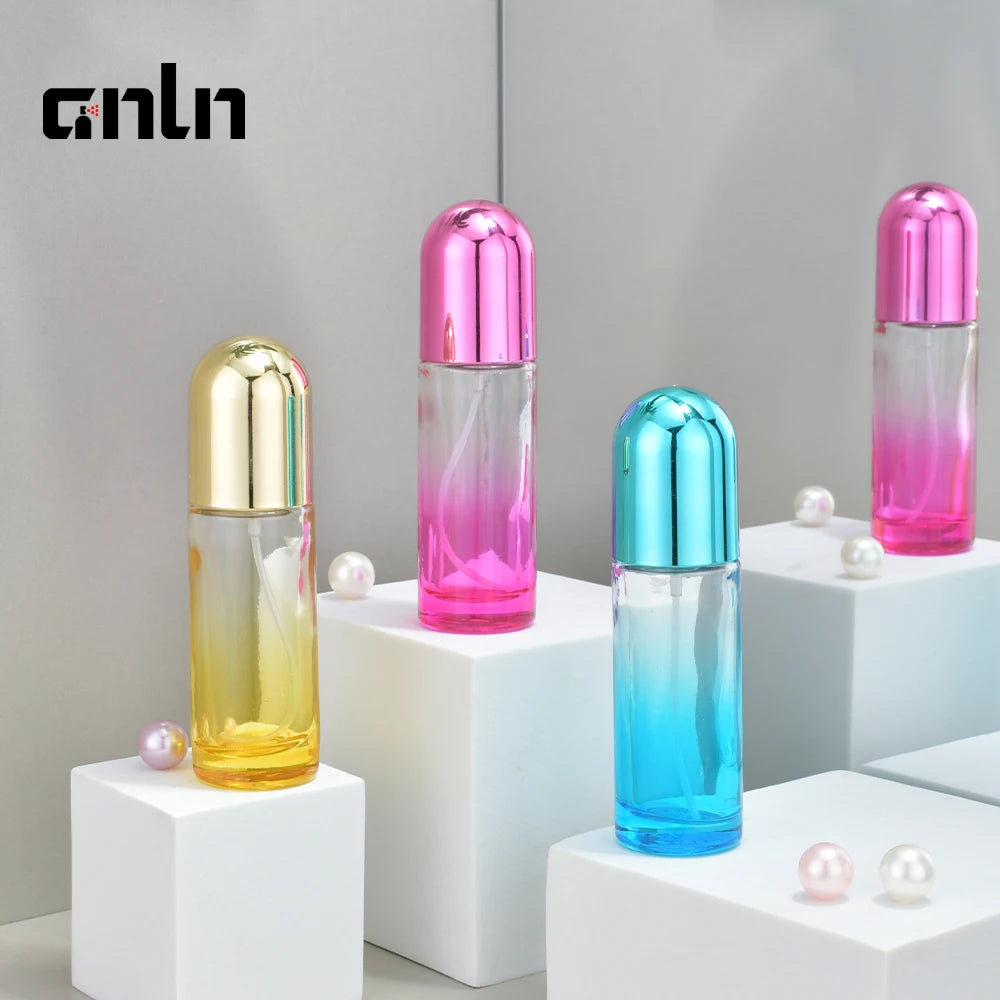 Sale Fancy Empty Portable Small Cosmetic Bottles 20ml Thick Bottom Perfume Glass Spray Bottles