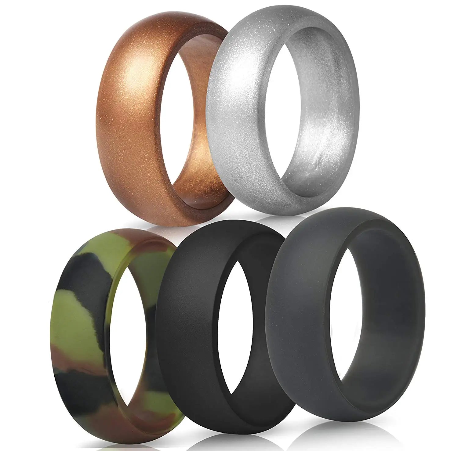 Hot Sell 8mm Silicone Rings Classic Original Rings for Men Outdoor Sports