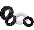 White Black Rubber Wire Grommets Gasket Cable Protective Coil O Ring