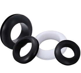 White Black Rubber Wire Grommets Gasket Cable Protective Coil O Ring