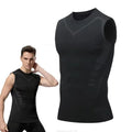 1 Piece High Elastic Sports Tight Tank Top Clothes Men Quick Dry T-shirt Fitness Basketball Running Training Bottoming