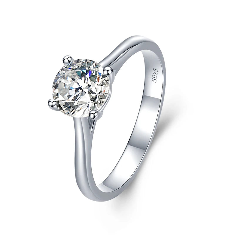 Wholesale Custom Jewelry Diamond Engagement Ring Gemstone 925 Sterling Silver Wedding for Women Ring