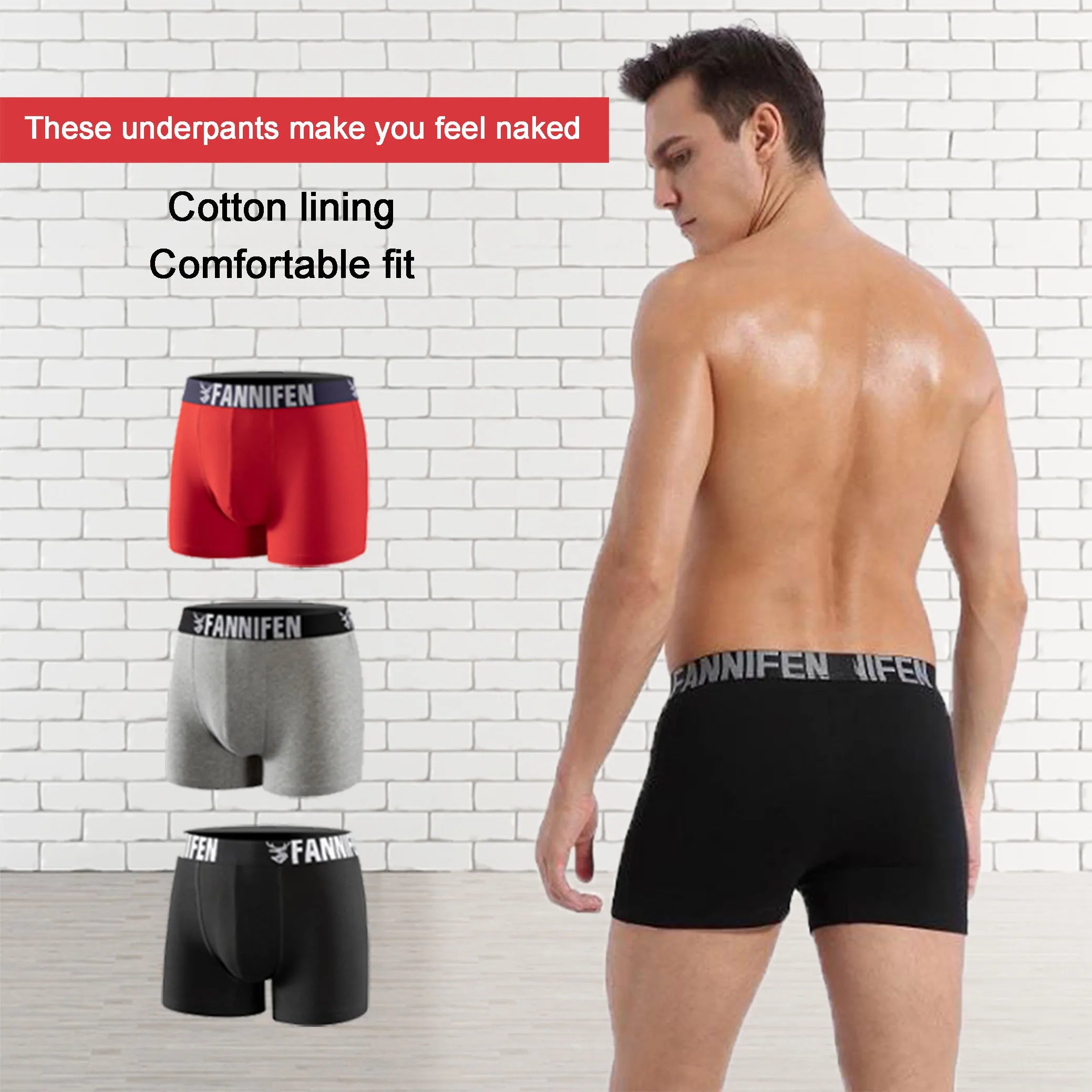 Premium ODM Custom Sizing Breathable Elastan Mens Boxers Colorful Underwear Cotton Boxer Plus Size Men Underwear Cotton Boxer