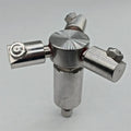 3D  Rotary Cleaning Head  Fixed  360 Threaded Rotary Spray Cleaning Nozzle  Stainless Steel