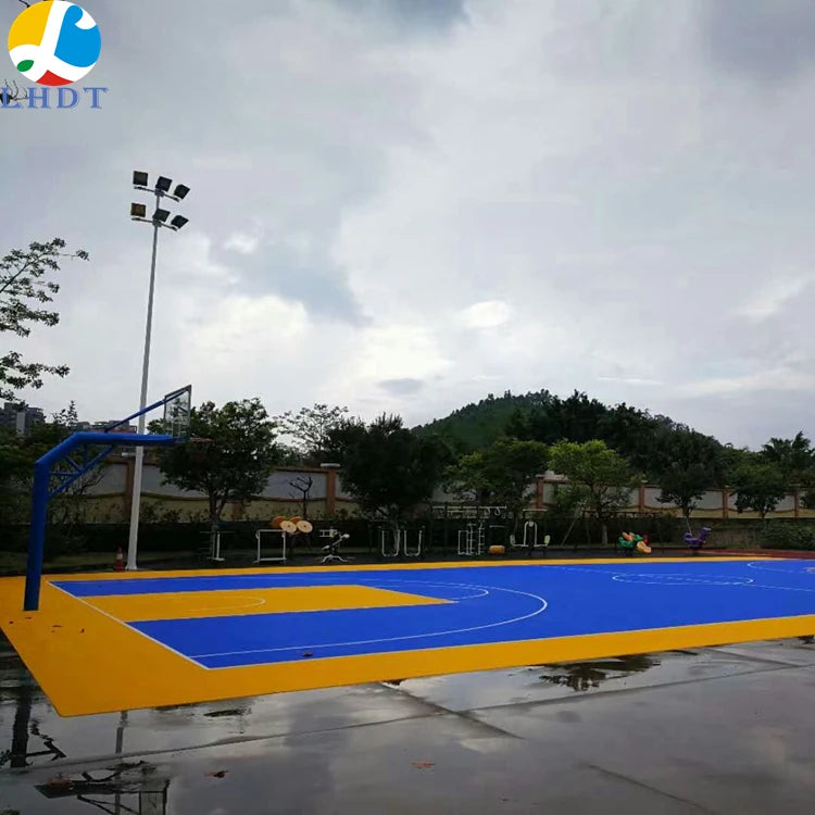 Modular Indoor and Outdoor Basketball Sports Court Plastic Flooring
