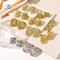 SUMMLY Personality Trend Irregular Texture 18K Gold Plated Stainless Steel Earrings Fashion Jewelry Manufacturer