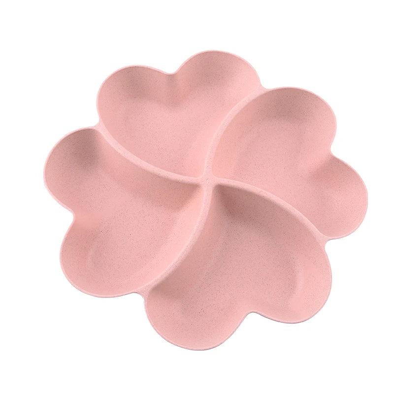 Cheap Flower Shape Fruit Plate Melon Seed Plate Dry Fruit Snacks Candy Fruit Box Multi-Lattice Plate