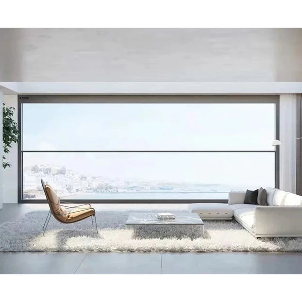 Latest Modern Villa Sliding Window Intelligent Vertical Aluminium Alloy Automatic Remote Control Heat Insulation Waterproof