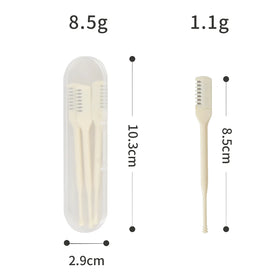 Double Side Comb Facial Hair Removal Portable 360 Degree Rotation Shaving 2 In1 Nose Hair Knife for Nose Hair Trimmer