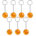Anime Goku Dragon Keyrings Ball Super 1-7 Stars Cosplay Pendant Crystal Keychain