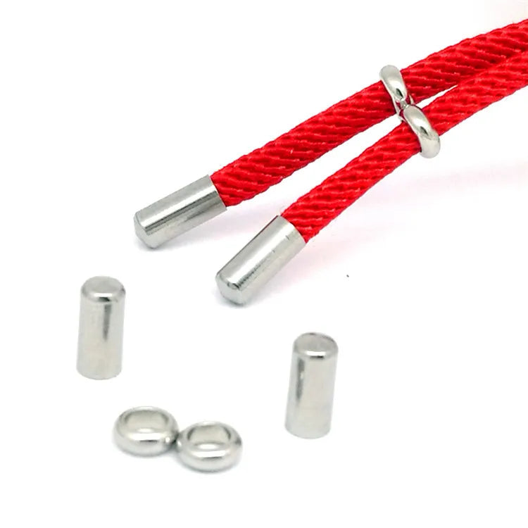 Diy Jewelry Stainless Steel 8 Adjustable Stopper Buckle Set Bracelet Necklace Positioning Beads Accessories Cord End Clasp