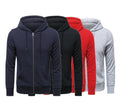 Customized 300G Terry Zip-Up Hoodie for Men Men's Cotton Hoodie with Logo Print Winter Season Hooded Collar