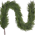 Christmas Decoration Pine Needles Garland Greenery Artificial Pine Leaves Door Hanging Plastic Rattan Wall Decoration