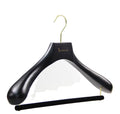 Curved Painted Wooden Hangers Manufacture Wood Suit Hanger With bar Luxury Wooden Suit Hanger