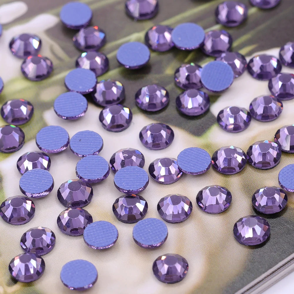 CJ Wholesale Loose Flat Back Rhinestones SS10 High Quality ab Crystal Hot Fix Fashion Rhinestones Free Sample